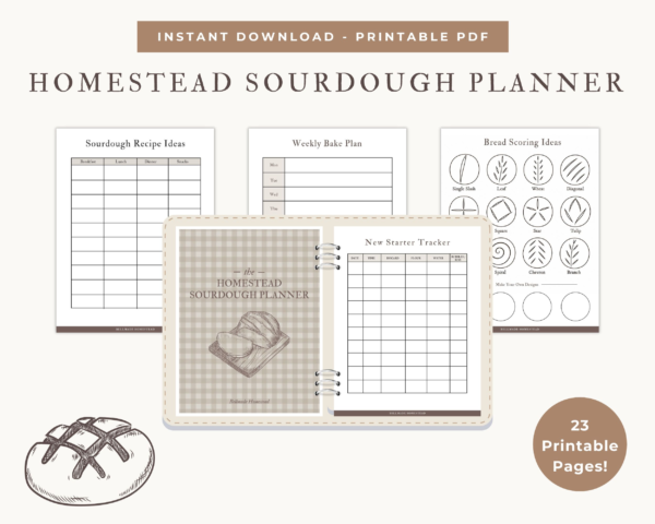 The Homestead Sourdough Planner